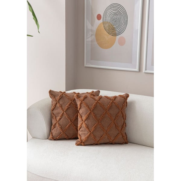 Ukrasne jastučnice u setu 2 kom 43x43 cm Tuffet – Mioli Decor-image-1