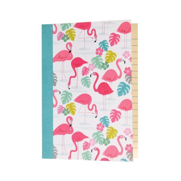 Set od 2 bilježnice s crtom s flamingo tiskom Rex London Flamingo Bay-image-1
