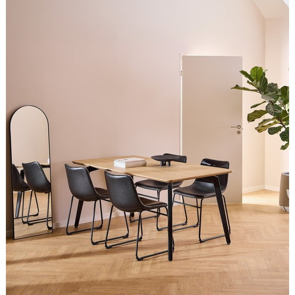 Blagovaonski stol s pločom stola u dekoru hrasta 90x160 cm Cadiz – Actona-image-1