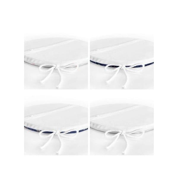 Jastuci za sjedenje u setu 4 kom s božićnim motivom ø 40 cm Blue Christmas – Mila Home-image-2