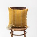 Lanena ukrasna jastučnica 40x40 cm Amber Bronze Stripes – Linen Tales