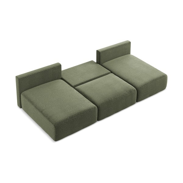 Zelena sklopiva/s prostorom za odlaganje kutna garnitura Kalena – Makamii-image-4