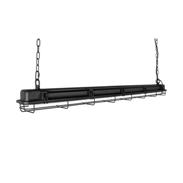 Crna viseća lampa s metalnim sjenilom 125x11 cm Hangar - Tomasucci