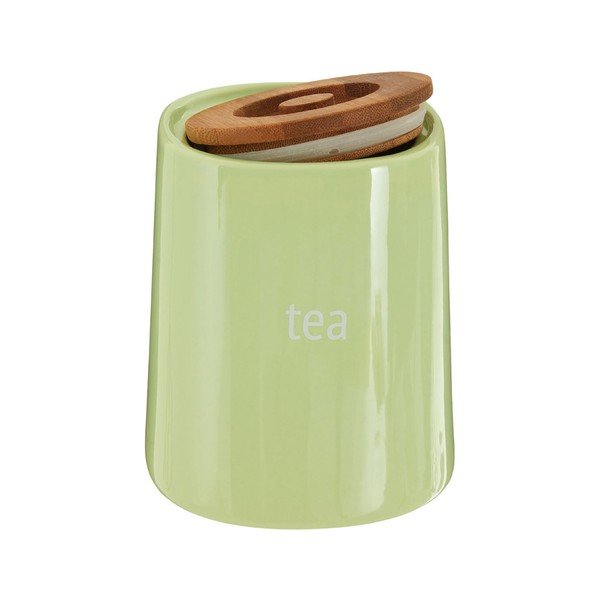 Zelena kutija za čaj s poklopcem od bambusa Premier Housewares Fletcher 800 ml-image-1