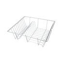 Ocjeđivač posuđa mat srebrne boje Metaltex Bruno, 36 x 33cm