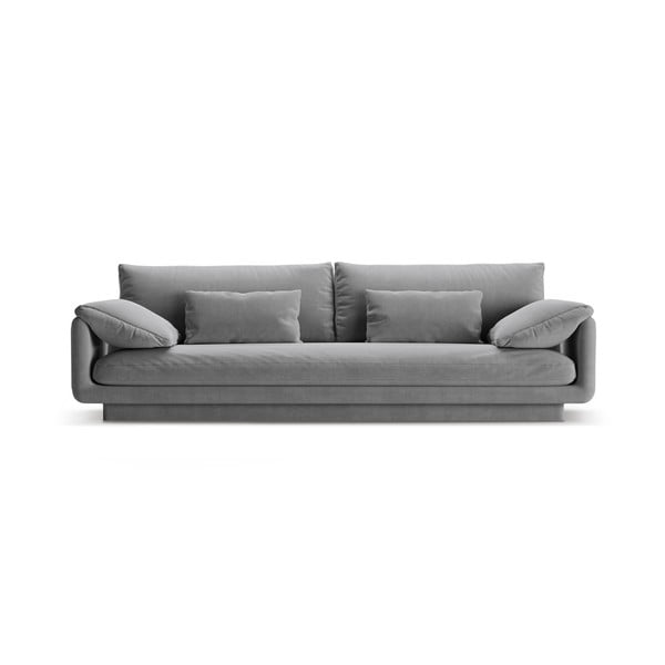 Svijetlo siva baršunasti sofa 250 cm Torino – Micadoni 
