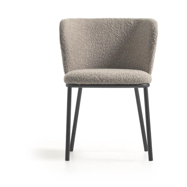 Svijetlo siva podstavljena blagovaonska stolica Ciselia – Kave Home-image-2