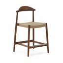 Smeđa vrtna barska stolica od masivnog drveta Nina – Kave Home