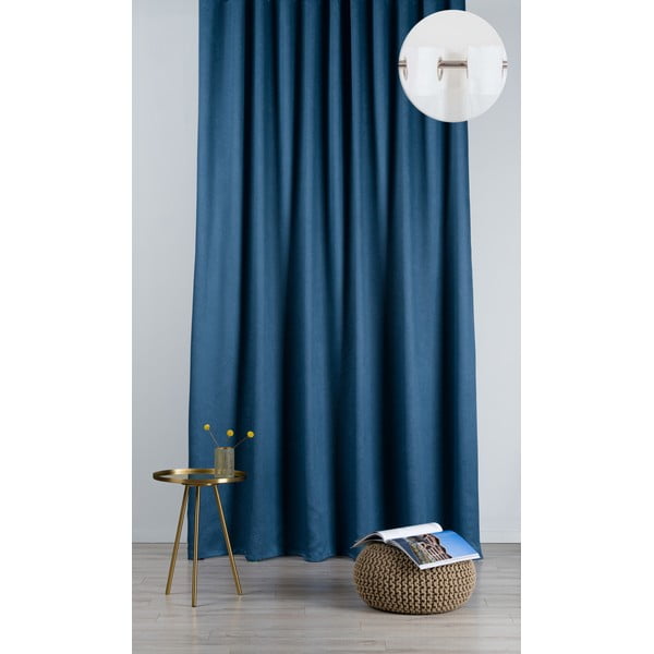 Plava zavjesa 135x260 cm Cora – Mendola Fabrics