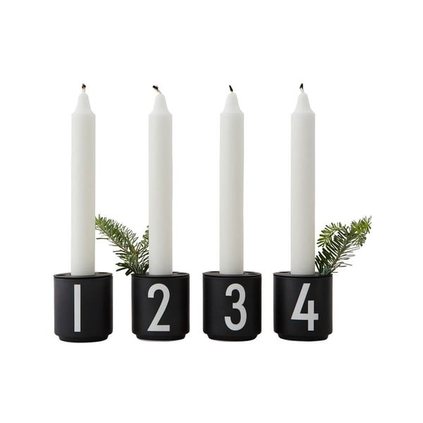 Set od 4 porculanska svijećnjaka Design Letters Mini-image-4