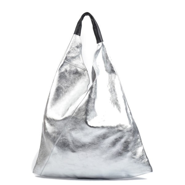 Kožna torbica u srebrnoj boji Isabella Rhea Duroto