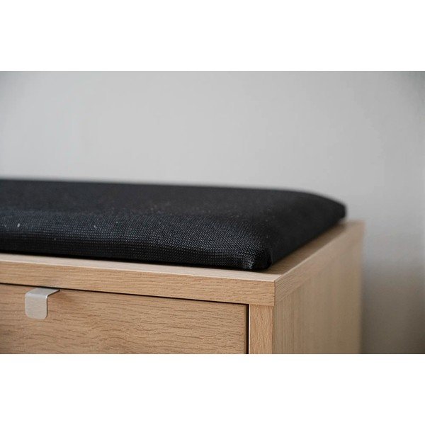 Crni/u prirodnoj boji ormarić za cipele u dekoru hrasta s klupom Confetti – Rowico-image-4