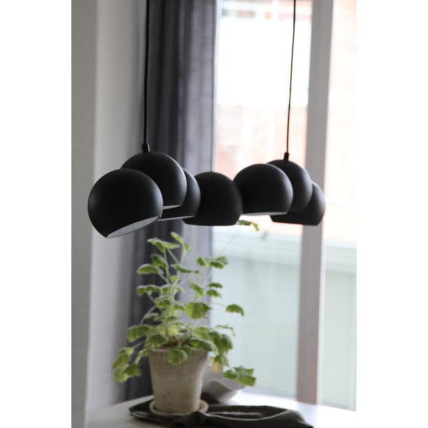 Crna viseća svjetiljka s metalnim sjenilom Cupolo – Markslöjd-image-2