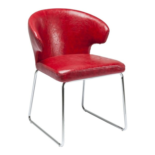 Crvena stolica za blagovanje Kare Design Atomic