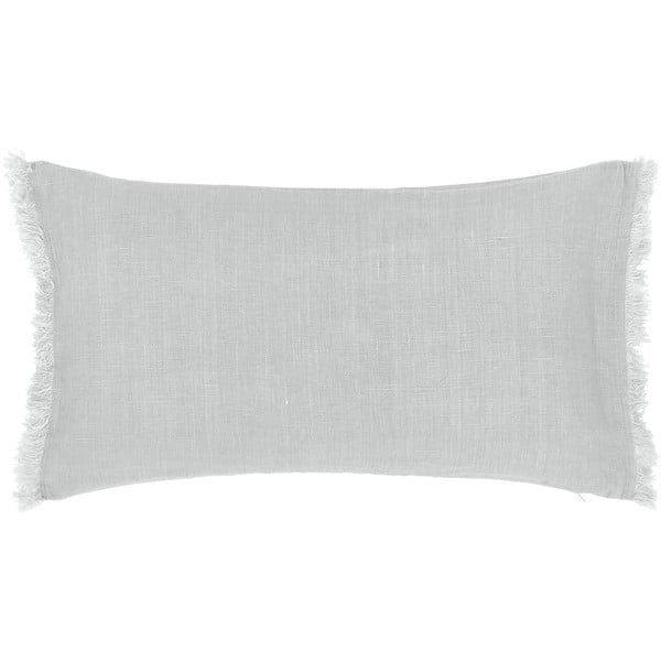 Siva lanena ukrasna jastučnica Westwing Collection Luana, 30 x 50 cm
