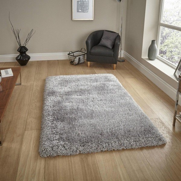 Sivi tepih ručnog tuftinga Think Rugs Montana Puro Silver, 80 x 150 cm-image-1
