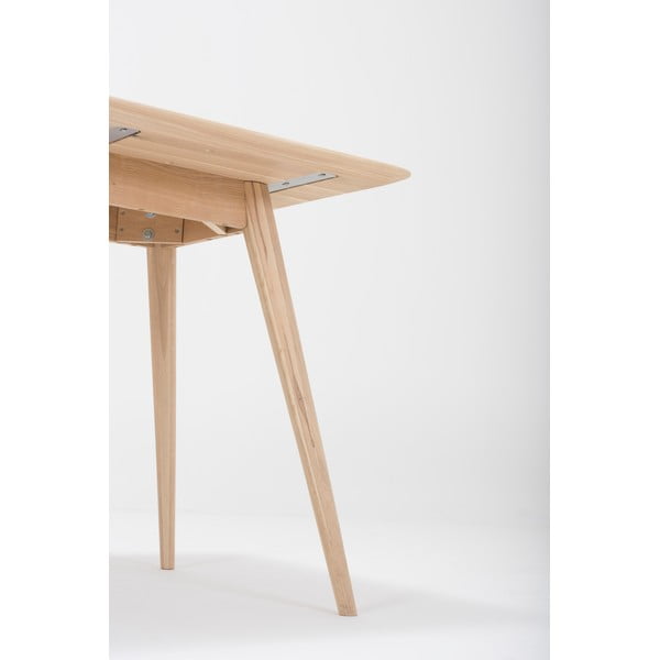 Blagovaonski stol od punog hrasta 80x80 cm Stafa – Gazzda-image-3