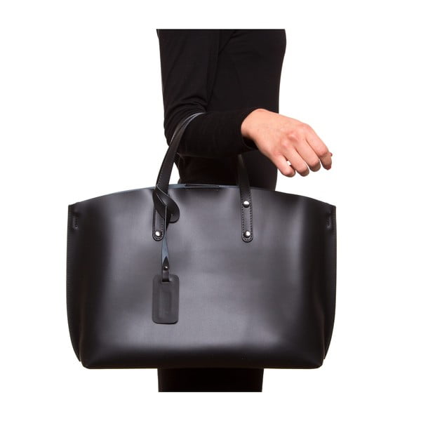 Crna kožna torba Luisa Vannini 3034-image-3