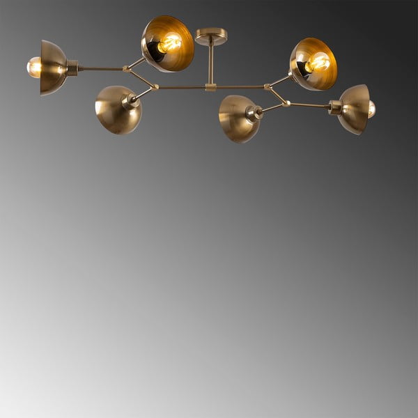 Stropna svjetiljka u zlatnoj boji s metalnim sjenilom 52x102 cm Dram – Opviq lights-image-3