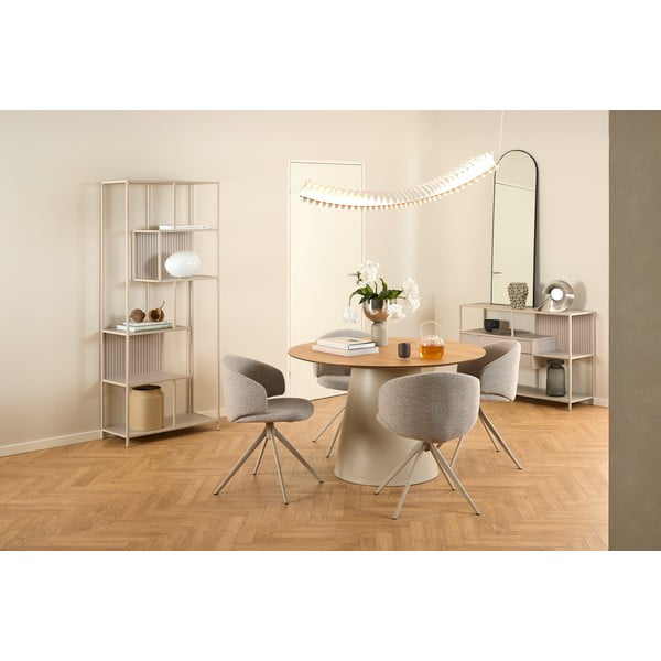 Okrugao blagovaonski stol s pločom stola u dekoru hrasta ø 120 cm Soli – Actona-image-1