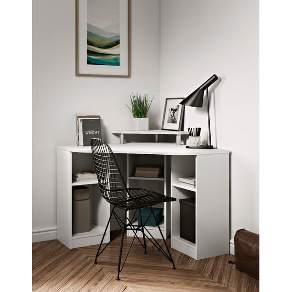 Bijeli radni stol 94x94 cm - TemaHome -image-1