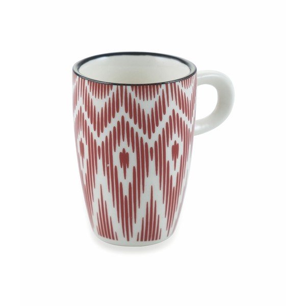 Set od 6 crvenih šalica s drškom od Villa d'Este Confusion zemljanog posuđa, 90 ml-image-4