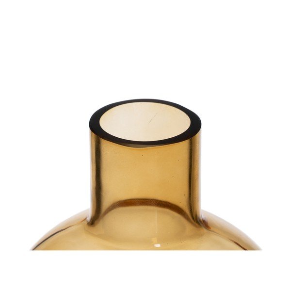 Oker žuta staklena vaza (visina 35 cm) Amber – Ixia-image-1
