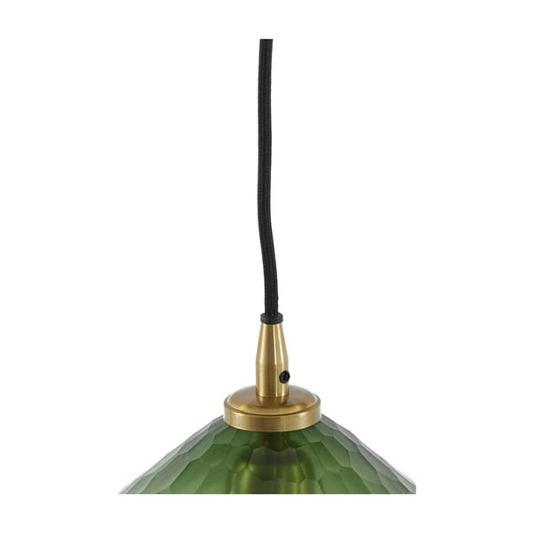 Zelena stropna svjetiljka sa staklenim sjenilom ø 17 cm Danita - Light & Living-image-2