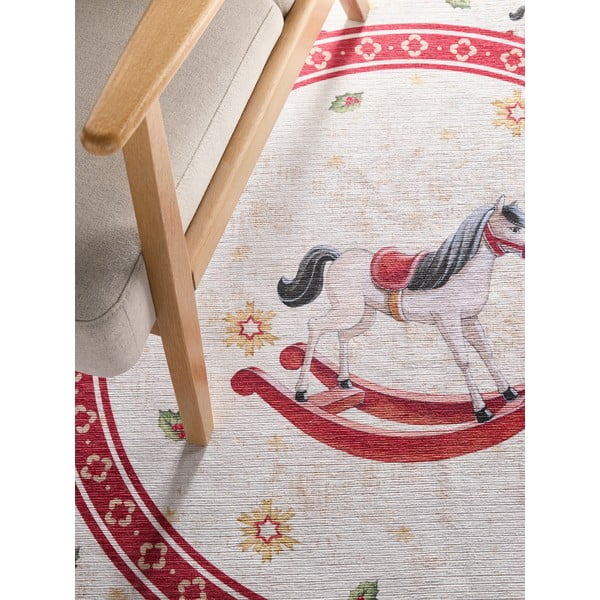 Crveni okrugao tepih s božićnim motivom ø 160 cm Toy's Delight Rocking Horse – Villeroy&Boch-image-2