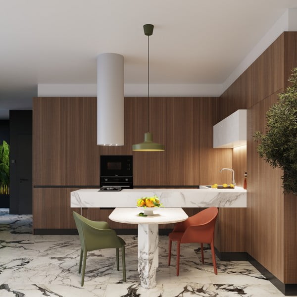 Zelena viseća svjetiljka ø 35 cm Vito – Sollux-image-2