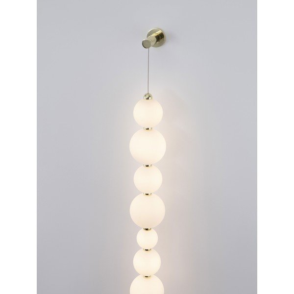 Bijela/u zlatnoj boji metalna LED zidna lampa s mogućnosti zatamnjivanja Perla – Nova Luce-image-2