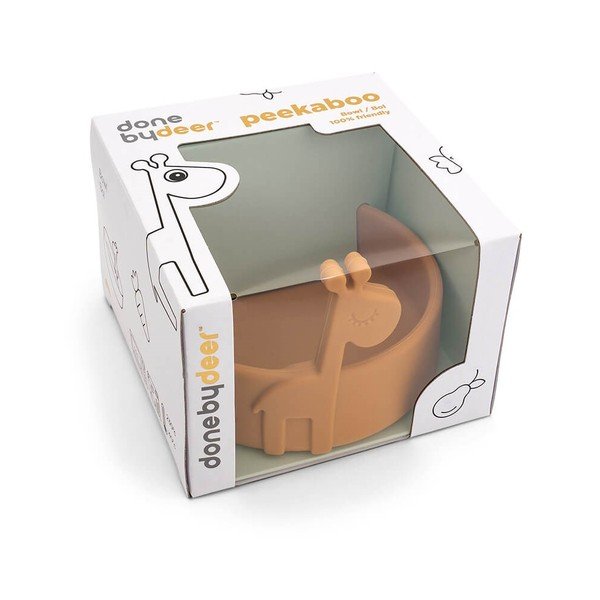 Žuta silikonska dječja posuda ø 11,5 cm Raffi - Done by Deer-image-1