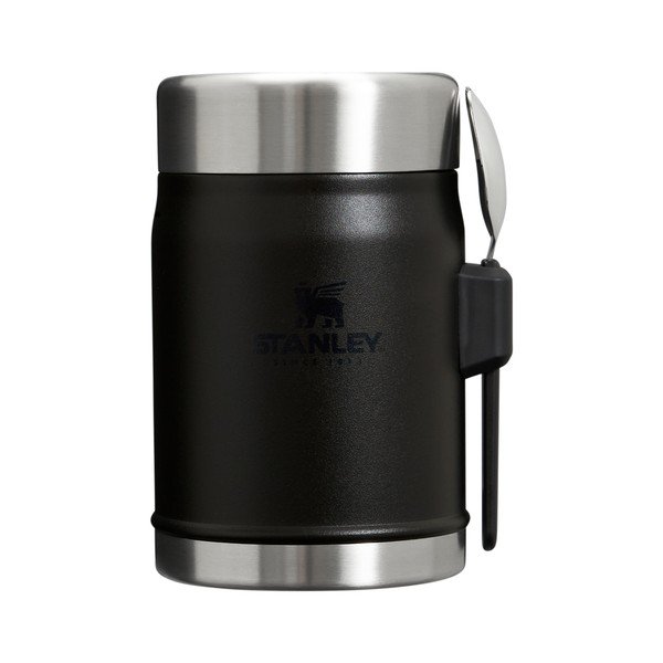 Mat crna termosica od nehrđajućeg čelika za hranu 400 ml Legendary Food Jar + Spork Black 2.0 – Stanley
