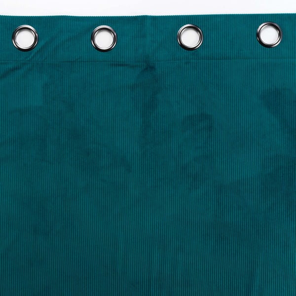 Plava zavjesa od samta 140x260 cm Casual – douceur d'intérieur-image-3