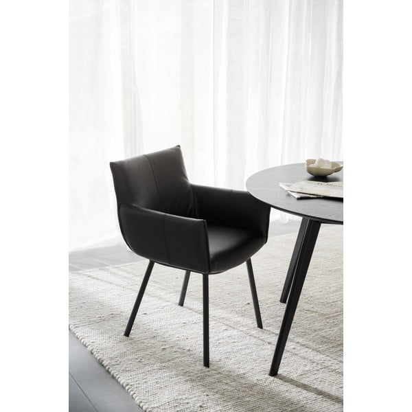 Crne podstavljene blagovaonske stolice u setu 2 kom Hinckley – Rowico-image-1