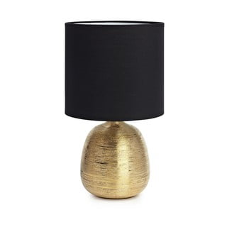 Crna/u zlatnoj boji stolna lampa s tekstilnim sjenilom (visina 37,5 cm) Oscar – Markslöjd