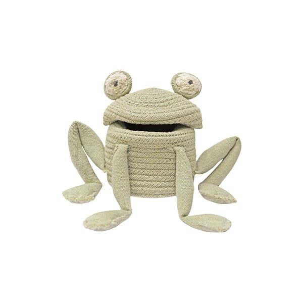 Zelena tekstilna dječja kutija za pohranu ø 15x15 cm Mini Fred the Frog – Lorena Canals