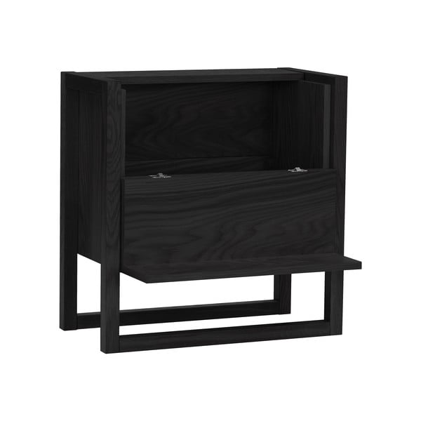 Crni ormarić za vino od hrastovine 59x60 cm NewEst - Woodman-image-2