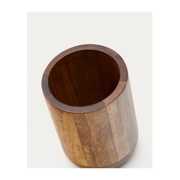 Drvena čaša za četkice za zube u prirodnoj boji Senda – Kave Home-image-4