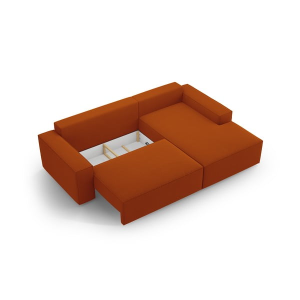 Ciglasta sklopiva kutna garnitura (s desnim kutom) Jodie – Micadoni Home-image-4