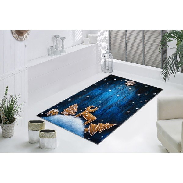 Tepih Vitaus Christmas Period Blue Sky Cookies, 50 x 80 cm-image-1