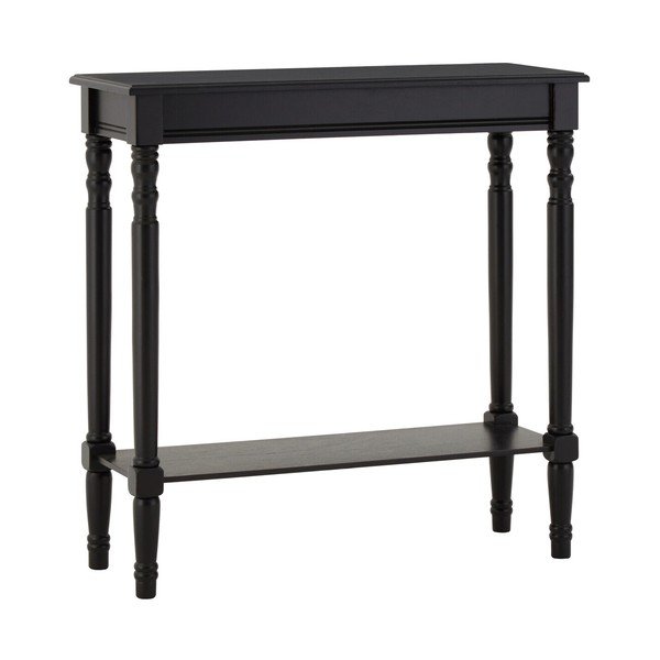 Crni pomoćni stol od masivnog bora 30x80 cm Heritage – Premier Housewares
