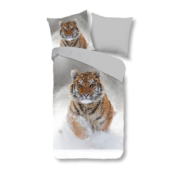 Dječja posteljina od čistog pamuka Good Morning Tiger, 140 x 200 cm
