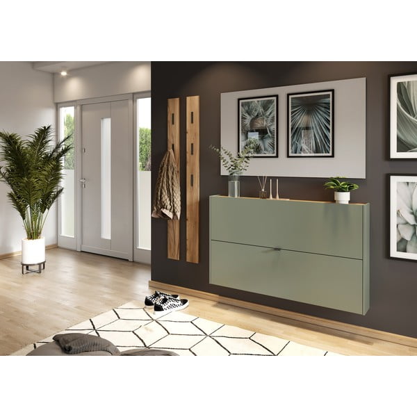 Zeleni/sivi preklopni ormarić za cipele Ameca – Germania-image-1