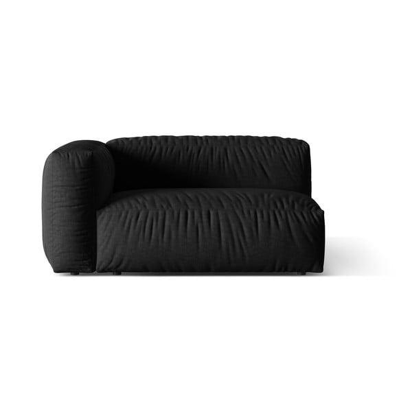 Crna modularna sjedeća garnitura (s lijevim kutom) Martina – Micadoni Home