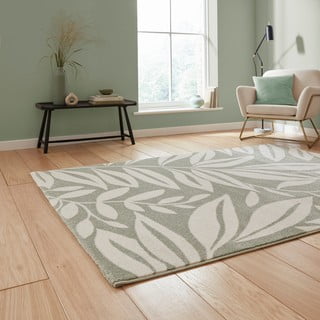 Svijetlo zeleni tepih 80x150 cm Sorral Leaves  – Catherine Lansfield