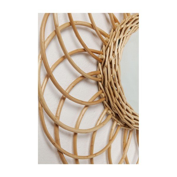 Zidno ogledalo s okvirom od ratana Kare Design Swing, Ø 34 cm-image-3