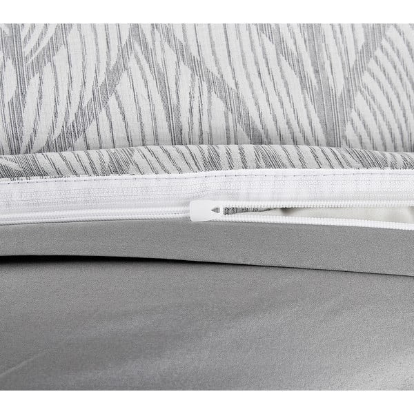Siva posteljina za krevet za jednu osobu od jacquarda 140x200 cm Florida – My House-image-3