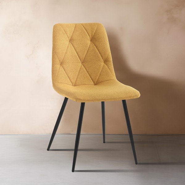 Oker žute blagovaonske stolice u setu 2 kom Mesh – Tomasucci-image-1