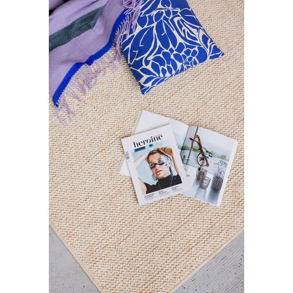 Krem tepih 60x90 cm Wolly – BT Carpet-image-4